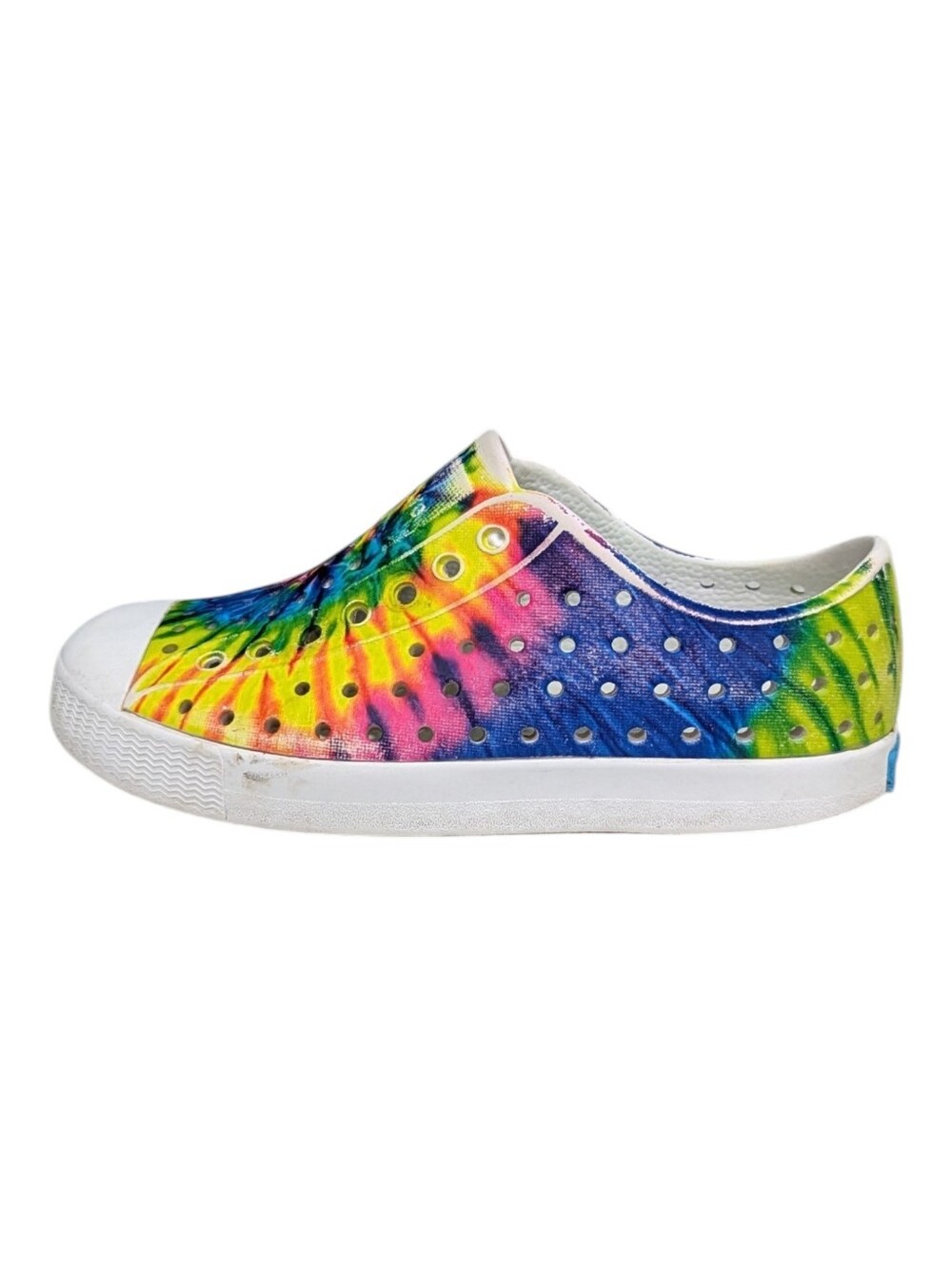 Native Kids Tie-dye Colorful Slip On Rubber Jefferson Shoes Boys Girls Size 11
